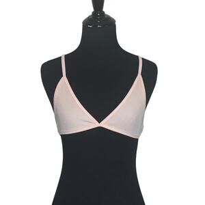 Pretty Little Thing cream cross back bralette size 6